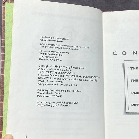 TV Superstars Scrapbook Hardcover 1984 Weekly Reader Books - Picture 4 of 10